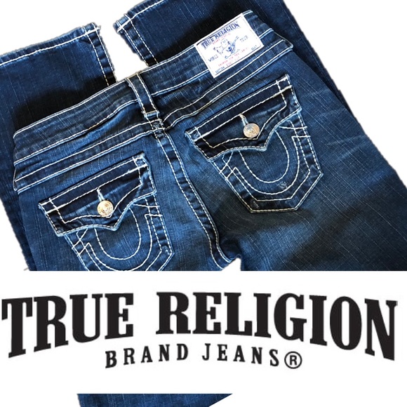 True Religion Bootcut Jeans -Size 27x33 - Picture 1 of 8